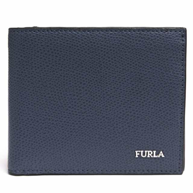 ○フルラ FURLA 牛革 財布 01007633 MARTE マルテ ボタニカル柄 小銭入れあり 二つ折り メンズ 【中古】 中古