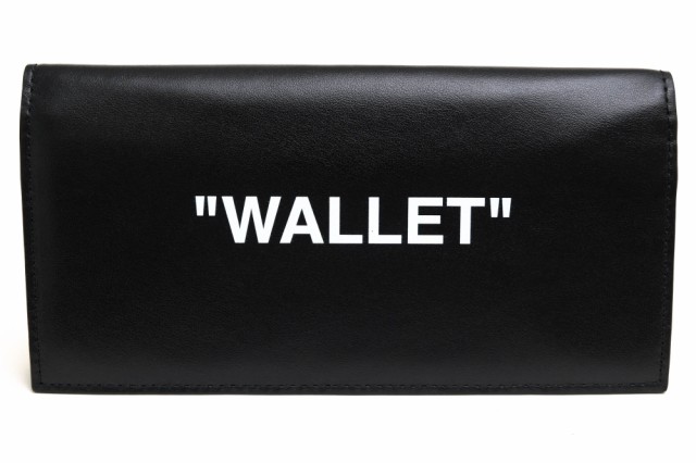 off-white WALET オフホワイト 長財布 黒-