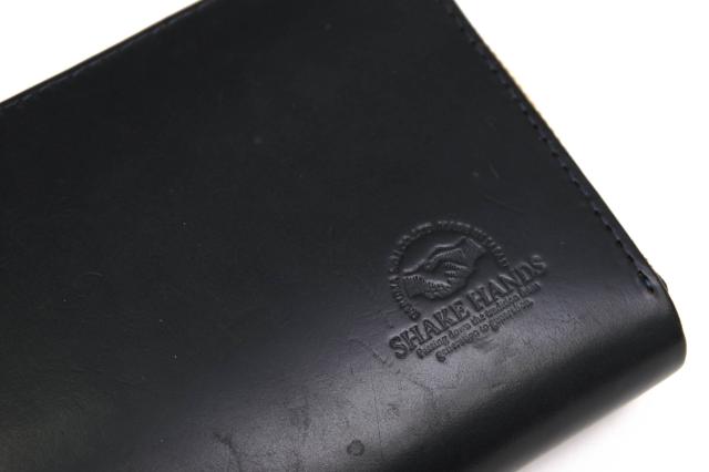 ○シェイクハンズ SHAKE HANDS イタリア産サドルプルアップレザー 牛革 長財布 SHLW-due 小銭入れあり ラウンドジップ ラウンドフ 中古_6