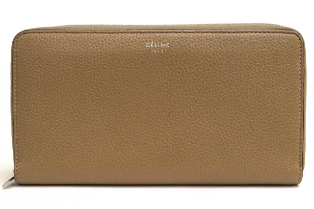 ○セリーヌ CELINE  長財布 105003AFE Large Zipped Multifunction ラウンドジップ ラウンドファスナー 小銭入れあり ユニセックス 中古