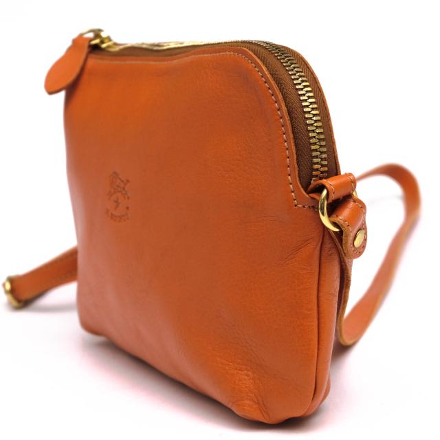 ○イルビゾンテ IL BISONTE バケッタレザー 牛革 ショルダーバッグ