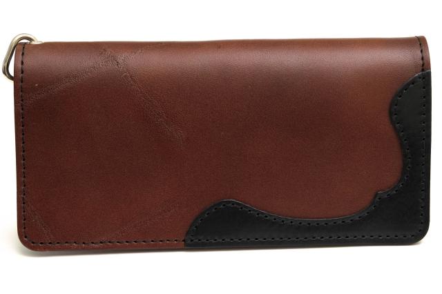 ○刻心堂 kokushindo 牛革 長財布 小銭入れあり 二つ折り バイカラー メンズ 【中古】 中古の通販は 8,207円