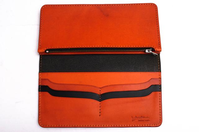 ○刻心堂 kokushindo ベジタブルタンニン鞣し牛革 長財布 小銭入れあり 二つ折り メンズ 【中古】 中古_4