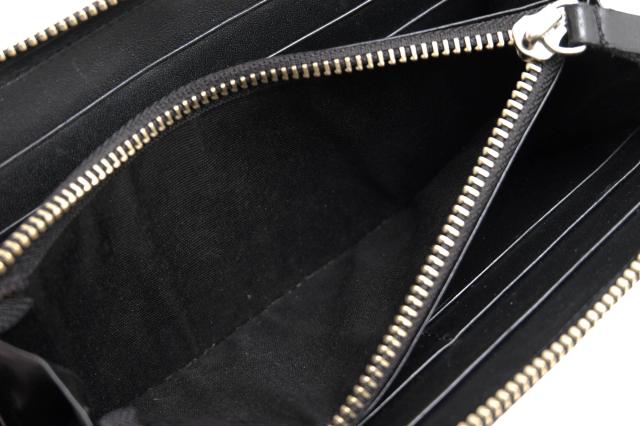 ○ミハラヤスヒロ MIHARA YASUHIRO 牛革 キップスキン 長財布 59894300 Studs Invisible Long Wallet 炙り出し 小銭入れあり ラウ  中古 ○ミハラヤスヒロ MIHARA YASUHIRO 牛革 キップスキン 長財布 59894300