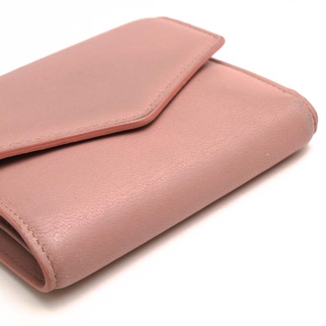 ○マルタンマルジェラ マルジェラ Maison Martin Margiela スムースカーフ 牛革 財布 S56UI0136 Envelope Wallet 三つ折り 小銭入  中古 ○マルタンマルジェラ マルジェラ Maison Martin Margiela スムース