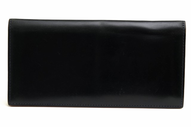 ○ガンゾ GANZO 馬革 コードバン 長財布 wgan57878 CORDOVAN 通しマチ長財布 小銭入れなし 札入れ 二つ折り メンズ 【中古】 中古の通販は