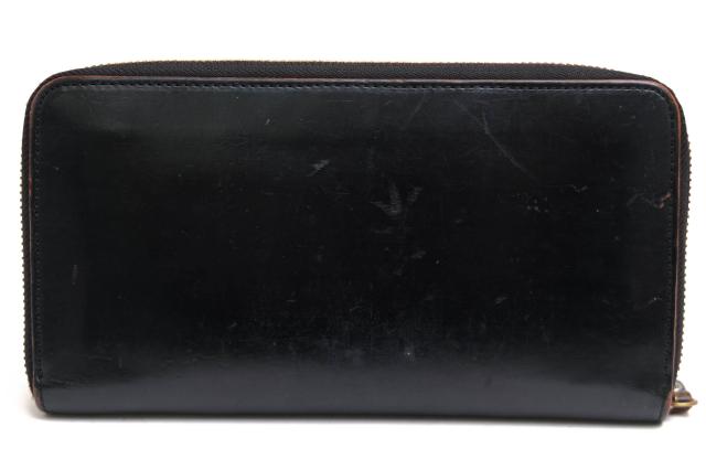 ○ポーター 吉田カバン PORTER 牛ショルダー革 イタリア輸入革 タンニン鞣し ガラス加工 長財布 187-01346 FILM WALLET フィルム   中古 ○ポーター 吉田カバン PORTER 牛ショルダー革 イタリア輸入革