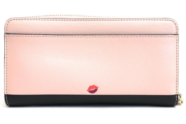 ○ケイトスペード Kate Spade ミニーマウス ディズニーコラボ グレインレザー 長財布 WLR00284 Disney Minnie Mouse Large Contine 中古_1