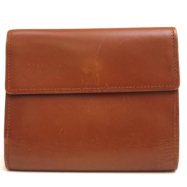 ○ココマイスター COCOMEISTER ブライドルレザー 牛革 財布 E BRIDLE ROBERTO PURSE ジョージブライドル ロベルトパース 小銭 中古