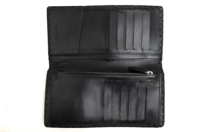 ○エルイーディーバイツ L.E.D.BITES スティングレイ エイ革 長財布 B-2341 RAY レイ 小銭入れあり 二つ折り メンズ 【中古】 中古