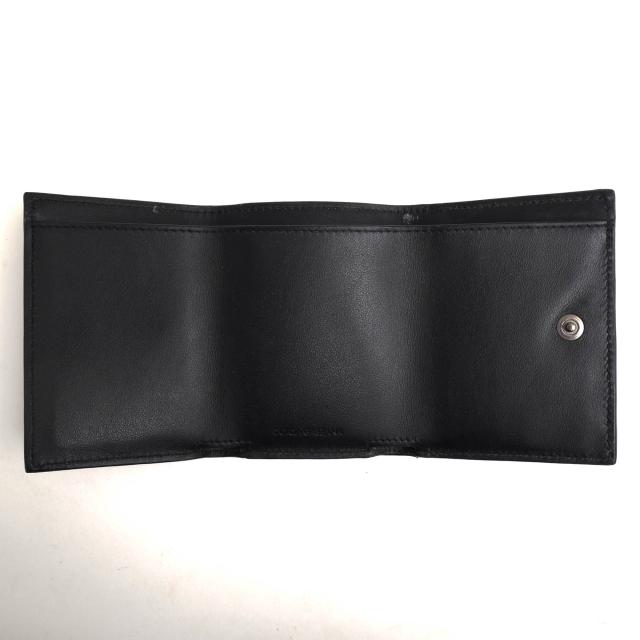 ○ドルガバ DOLCE＆GABBANA 牛革 カーフ 財布 AK960 BP2525 P.FOGLIO FRENCH FLAP 小銭入れあり 三つ折り バイカラー メンズ 【中 中古_4