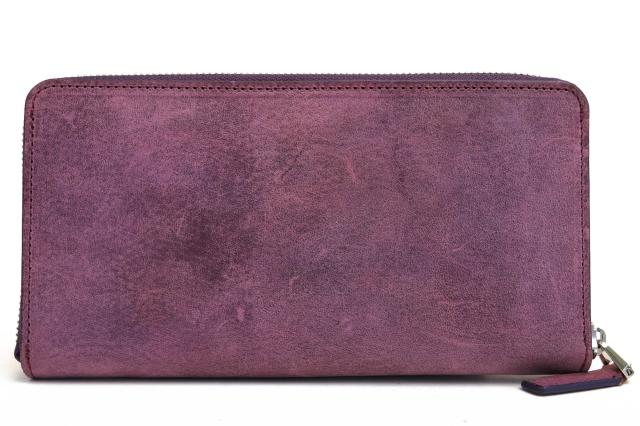 ○ファイブウッズ FIVE WOODS フルベジタブルイタリアンバケッタレザー 牛革 長財布 FWS-38093 GARSON ギャルソン 小銭入れあり ヴ 中古