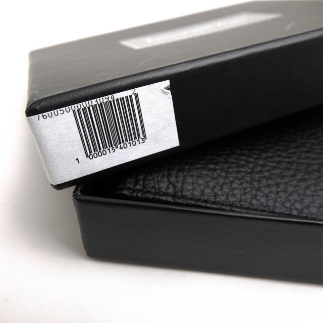 ○ゼニア Ermenegildo Zegna 牛革 カーフ 財布 62-E0121A-BOX-NER 小銭
