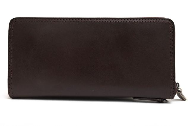 ○ノマドイ NOMADOI ベジタブルタンニン鞣し牛革 長財布 NAMW4CT1 Cororado コロラド 小銭入れあり ラウンドジップ ラウンドファス 中古