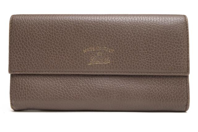 ○グッチ GUCCI 牛革 カーフレザー 長財布 354496 SWING スウィング 小銭入れあり レディース 【中古】 中古