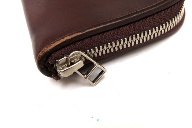 ○クランプ Cramp 英国ベイカー社製UKサドルレザー 牛革 長財布 Cr-1009 小銭入れあり ラウンドジップ ラウンドファスナー メンズ 中古_4