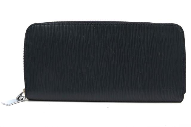 ○アニアリ aniary ウェーブレザー Wave Leather 牛革 長財布 16-20003 小銭入れあり ラウンドジップ ラウンドファスナー メンズ   中古