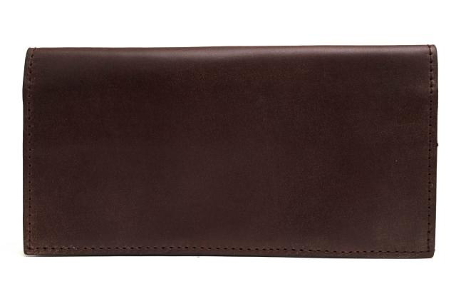 ○グレンロイヤル GLENROYAL UKブライドルレザー 牛革 長財布 03-5604 long wallet without zip 小銭入れなし 札入れ 二つ折り メ 中古_1