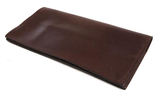 ○グレンロイヤル GLENROYAL UKブライドルレザー 牛革 長財布 03-5604 long wallet without zip 小銭入れなし 札入れ 二つ折り メ 中古_2