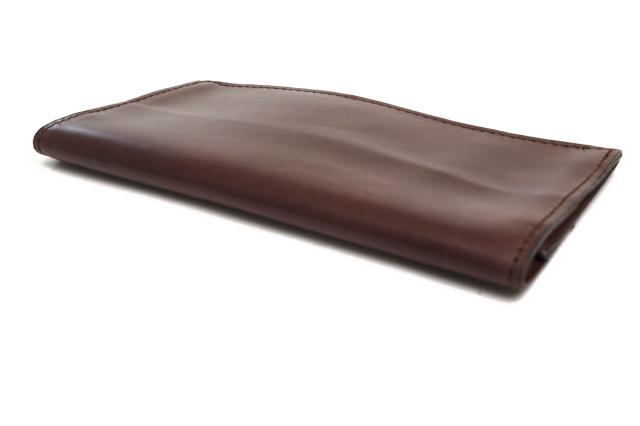 ○グレンロイヤル GLENROYAL UKブライドルレザー 牛革 長財布 03-5604 long wallet without zip 小銭入れなし 札入れ 二つ折り メ 中古_3