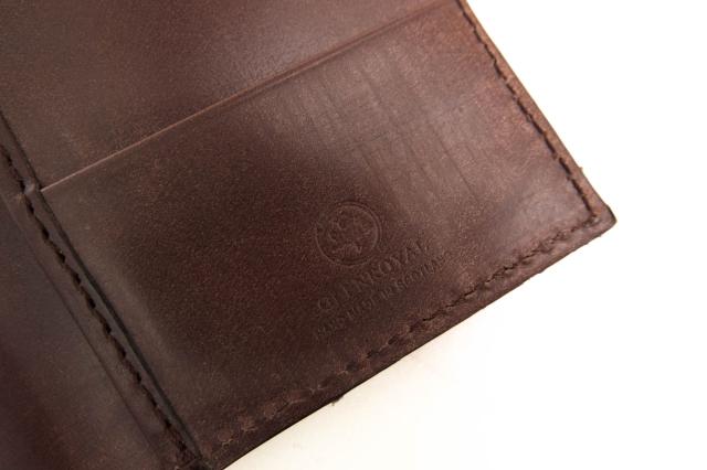○グレンロイヤル GLENROYAL UKブライドルレザー 牛革 長財布 03-5604 long wallet without zip 小銭入れなし 札入れ 二つ折り メ 中古_5