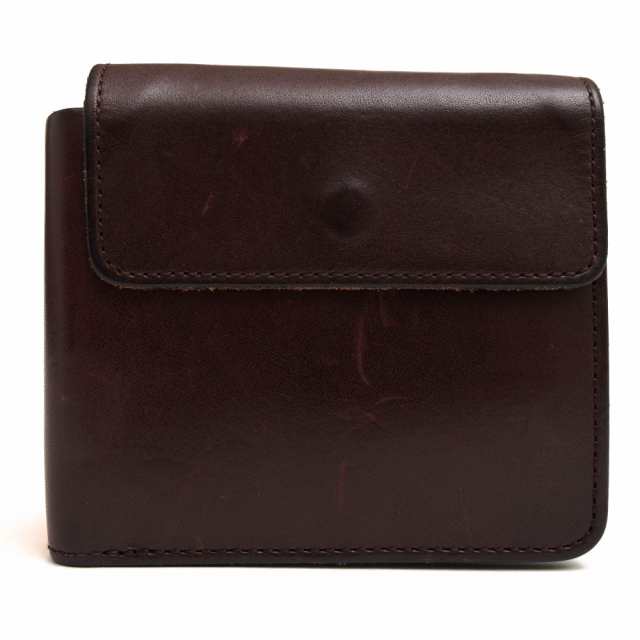 ○スロウ SLOW フルベジタブルタンニンレザー ヌメ革 栃木レザー 財布 DOUBLE OIL flap hold wallet ダブルオイル 小銭入れあり 二 中古