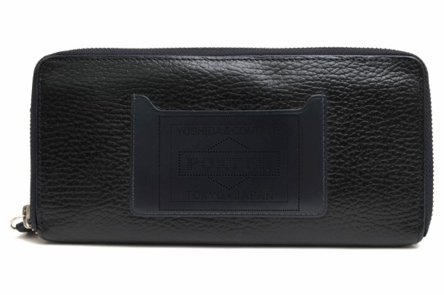 ○ポーター 吉田カバン PORTER ワルピエ社 ブッテーロ 牛革 長財布 381-03046 GLAZE LONG WALLET ラウンドジップ ラウンドファスナ 中古