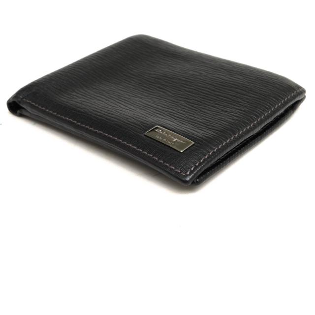 ○フェラガモ Salvatore Ferragamo カーフ 牛革 PEBBLE CALF 財布 JL