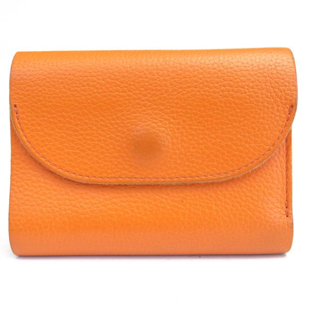 ○ホーボー hobo 牛革 財布 HB-W2904 TRIFOLD WALLET 小銭入れあり 三つ折り シボ革 シュリンクレザー メンズ 【中古】 中古