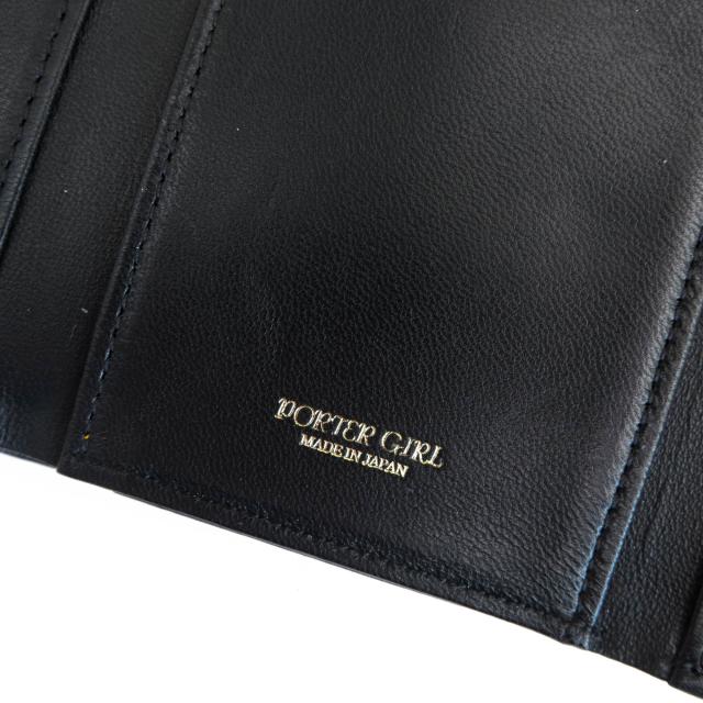 ○ポーター 吉田カバン PORTER 羊革 シープスキン 財布 284-01376 UNI WALLET ユニ コンパクトウォレット 三つ折り 小銭入れあり 中古_5