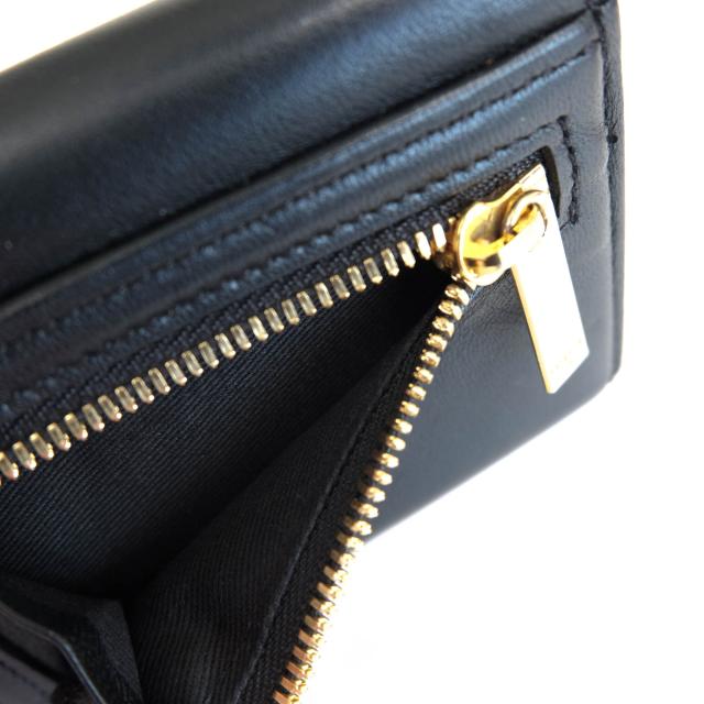 ○ポーター 吉田カバン PORTER 羊革 シープスキン 財布 284-01376 UNI WALLET ユニ コンパクトウォレット 三つ折り 小銭入れあり 中古_7