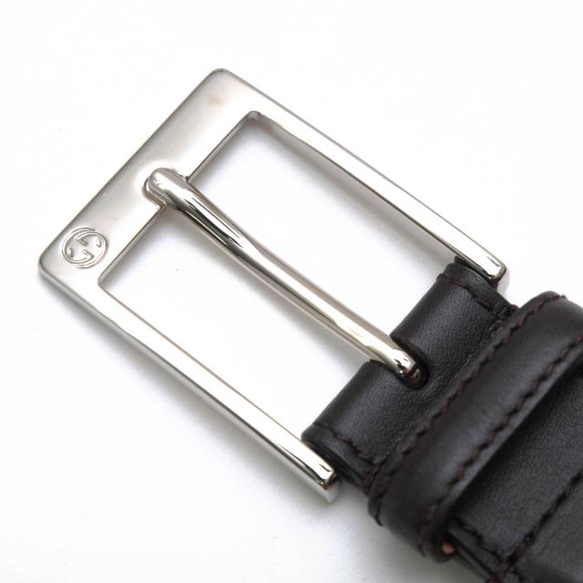 ○グッチ GUCCI 牛革 カーフ ベルト 345658 BGH0N 525040 メンズ