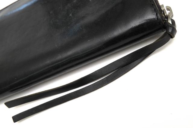 ○タリオヴィヴォ TAGLIOVIVO 馬革 GUIDI社コードバン 長財布 ZIP WALLET L CULATTA POLISHED 小銭入れあり ラウンドジップ ラウン 中古_7