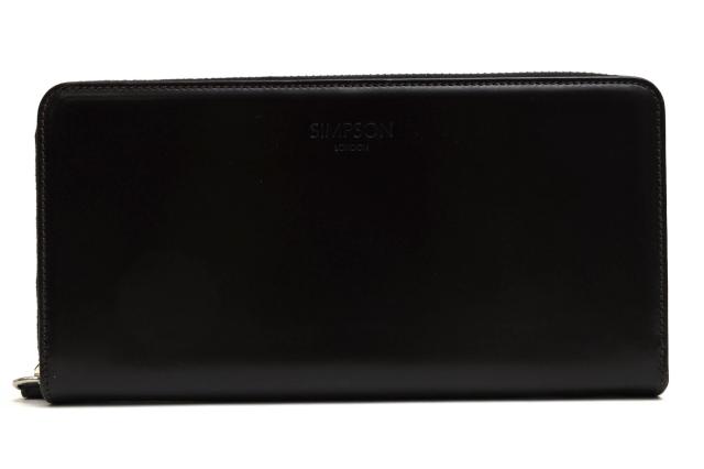 HERMES エルメス べアンクラシック ボックスカーフ 長財布 ブラック