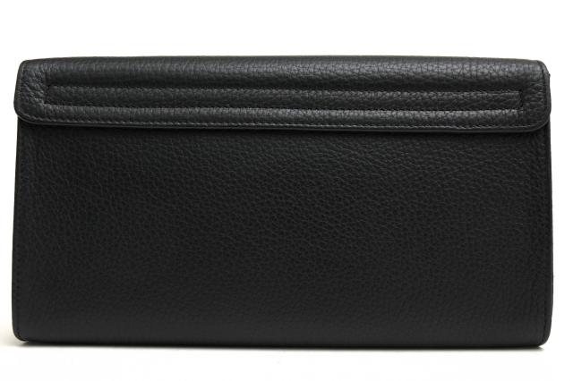 ○ダンヒル Dunhill 牛革 カウハイド 長財布 L2R445A YORK ヨーク 小銭入れあり シボ革 シュリンクレザー 二つ折り メンズ 【中古 中古_1