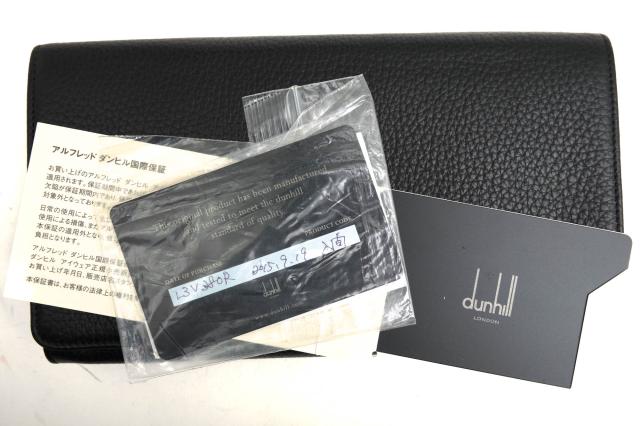 ○ダンヒル Dunhill 牛革 カウハイド 長財布 L2R445A YORK ヨーク 小銭