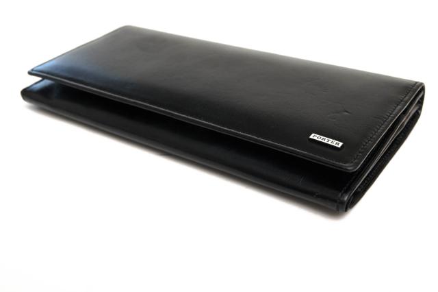 ○ポーター 吉田カバン PORTER 牛ステア コンビネーション鞣し 牛革 長財布 110-02918 SHEEN WALLET 小銭入れあり 二つ折り メンズ 中古_2