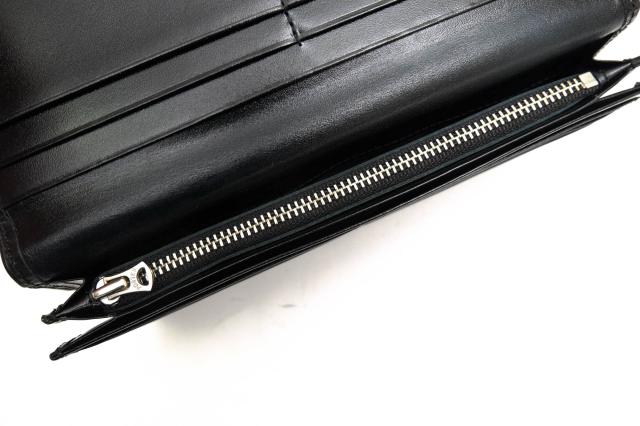 ○ポーター 吉田カバン PORTER 牛ステア コンビネーション鞣し 牛革 長財布 110-02918 SHEEN WALLET 小銭入れあり 二つ折り メンズ 中古_5
