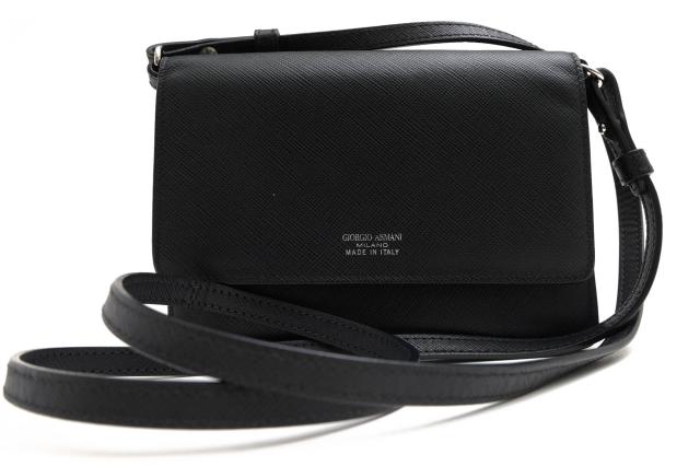○アルマーニ GIORGIO ARMANI サフィアーノ 牛革 ショルダーバッグ ショルダーポシェット レディース 【中古】 中古の通販は