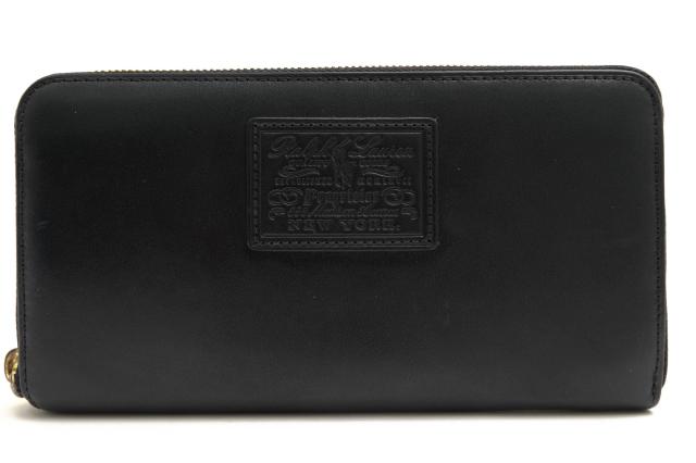 ○ラルフローレン RALPH LAUREN 牛革 長財布 小銭入れあり ラウンド 