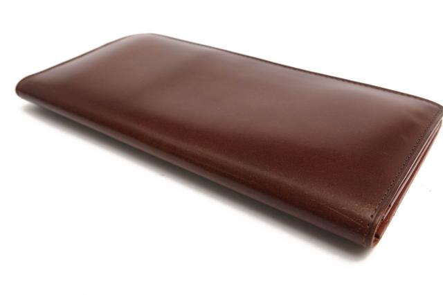 ○土屋鞄 TSUCHIYA-KABAN 馬革 コードバン 長財布 CD3124 長札入れ 小銭入れなし 札入れ 二つ折り メンズ 【中古】 中古_3