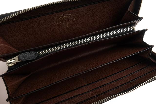 ○フットザコーチャー foot the coacher 牛革 長財布 FTA1512010 LONG ZIP WALLET 小銭入れあり ラウンドジップ ラウンドファスナ 中古_4