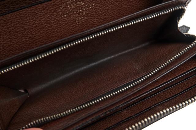 ○フットザコーチャー foot the coacher 牛革 長財布 FTA1512010 LONG ZIP WALLET 小銭入れあり ラウンドジップ ラウンドファスナ 中古_6