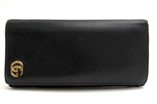 ○グッチ GUCCI  長財布 428740 GGマーモント 小銭入れあり 二つ折り メンズ 【中古】 中古