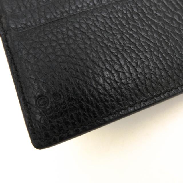 ○グッチ GUCCI 牛革 カーフ 財布 598167 インターロッキングG 小銭入れあり シボ革 シュリンクレザー 二つ折り レディース 【中古 中古_5