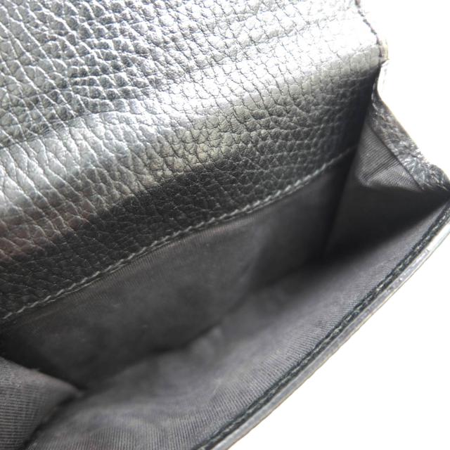 ○グッチ GUCCI 牛革 カーフ 財布 598167 インターロッキングG 小銭入れあり シボ革 シュリンクレザー 二つ折り レディース 【中古 中古_7