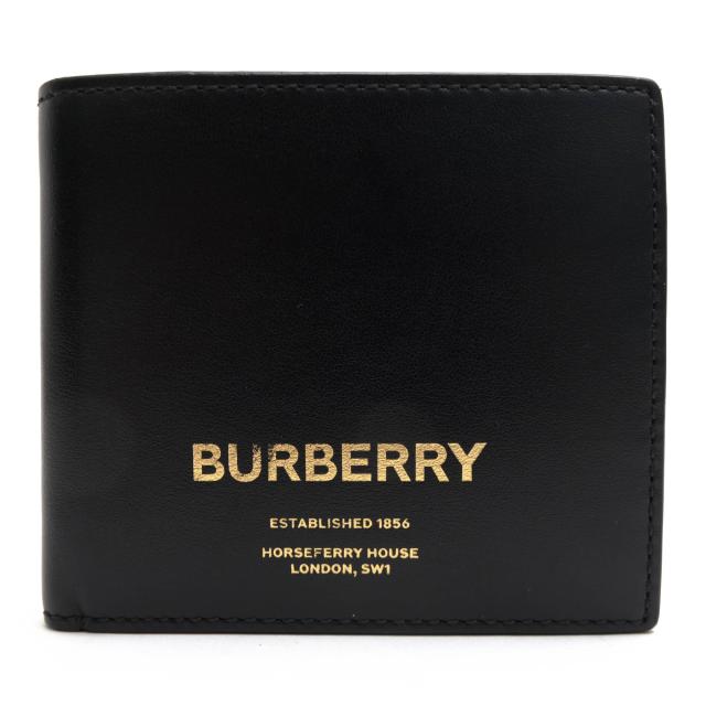 ○バーバリー BURBERRY 牛革 カーフ 財布 8014701 CCBILL COIN WALLET 小銭入れあり 二つ折り メンズ 【中古】 中古