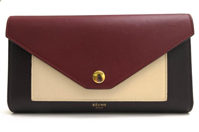 【超激レア 美品】セリーヌ　トライフォールデッド　マルチファンクション　長財布 CELINE(セリーヌ) 長財布 トライフォールデッドマルチファンクション