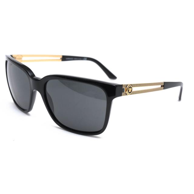 ○ヴェルサーチ GIANNI VERSACE セルフレーム サングラス MOD.4307 V-Vanitas レクタングラー メンズ 【中古】 中古