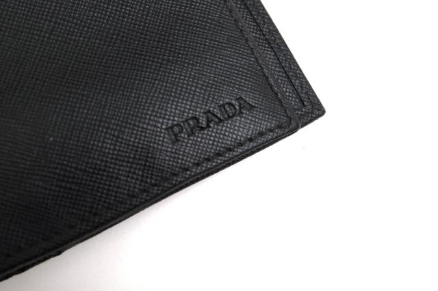 ○プラダ PRADA サフィアーノ 牛革 長財布 2MV836SAFF 小銭入れあり 二つ折り 定番 メンズ 【中古】 中古_4